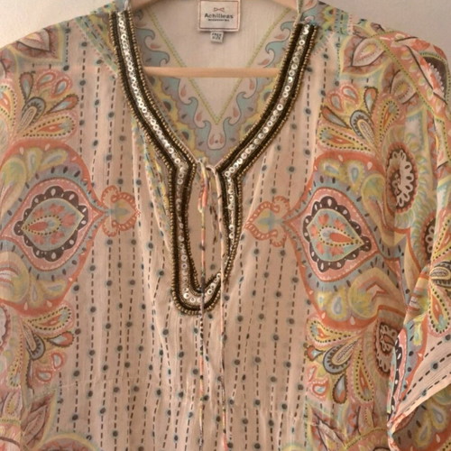 Beach dress like new, beige, one size
