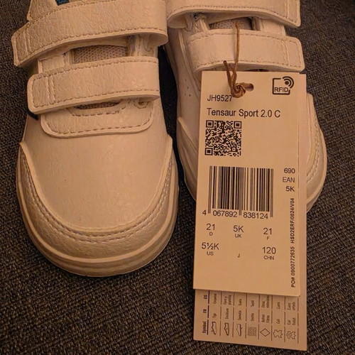 Adidas no21 baby shoes, new, size 12 cm insole