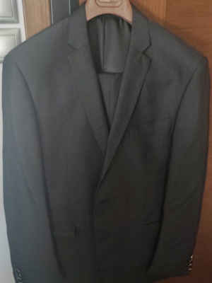 Black gray men's suit Abrand Jeans like new, size XXL
