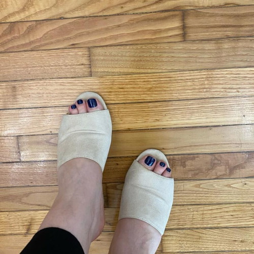 Plato Beige Mules Used Size 38