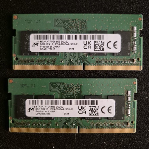 Micron RAM 16GB (2x8GB) 3200 DDR4 sodimm like new