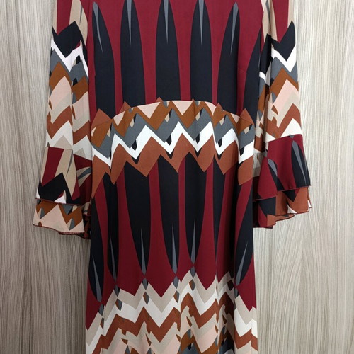 Women's dress new, brown and red, size S