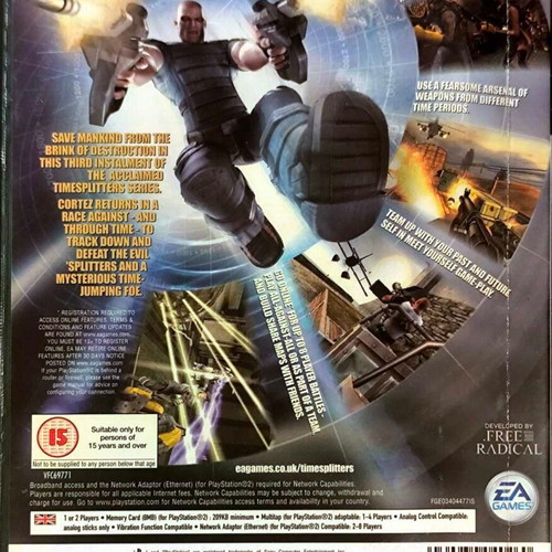 TimeSplitters Future Perfect PS2 game used