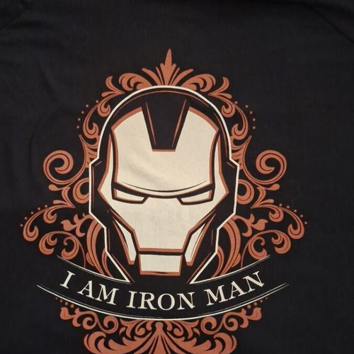 Iron Man Marvel T-shirt 3XL like new, black, soft fabric