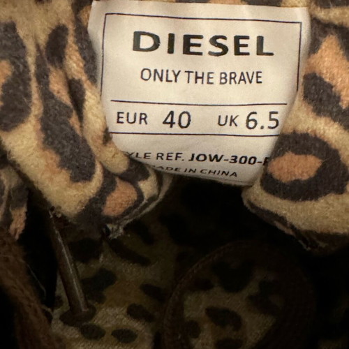 Diesel sneakers brown, worn once, size 40