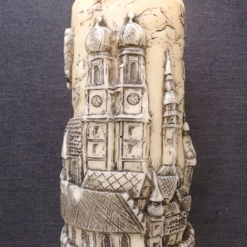 Handmade sculpted candle used with Munich Cathedral of the Virgin Mary