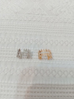 Δαχτυλίδια ανοιγόμενα καινούργια, ζεύγος σε χρυσό και ασημί για λεπτά δάχτυλα