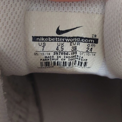 Nike Air Max sneakers used, size 38, white and orange