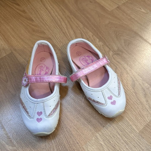 Disney Princess children's ballerina shoes size 27, white and pink