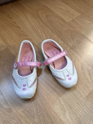 Disney Princess children's ballerina shoes size 27, white and pink