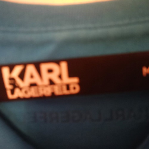 Karl Lagerfeld men's polo shirt like new, blue, size M