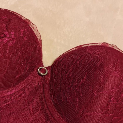Venus Victoria strapless bodysuit/bustier 80B burgundy new