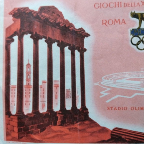 Rome 1960 Olympic Games tickets used, set of 2