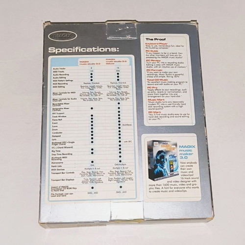 Magix Music Studio V3.0 PC λογισμικό μεταχειρισμένο, έκδοση big box