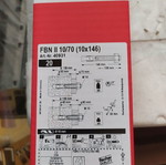 Fischer screws 10*146 new, 4 boxes