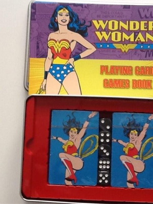 Wonder Woman Σετ Παιχνιδιών Με Τράπουλα Καινούργιο Σε Μεταλλικό Κουτί Συλλεκτικό