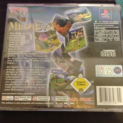 Medievil PlayStation 1 PAL γερμανική έκδοση