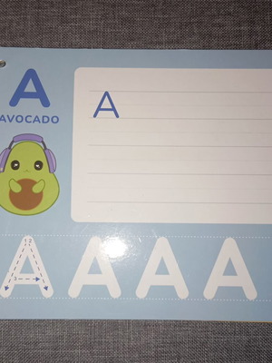 English Alphabet Learning book like new with erasable marker