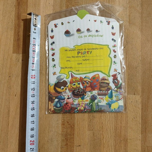 Children's party invitations like new, pack of 12 pieces