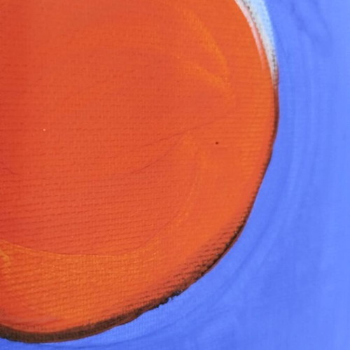 Painting on canvas acrylic pop art titled Kokteil new