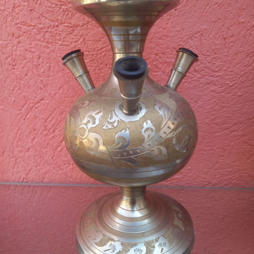 Brass hookah new and functional, sold separately