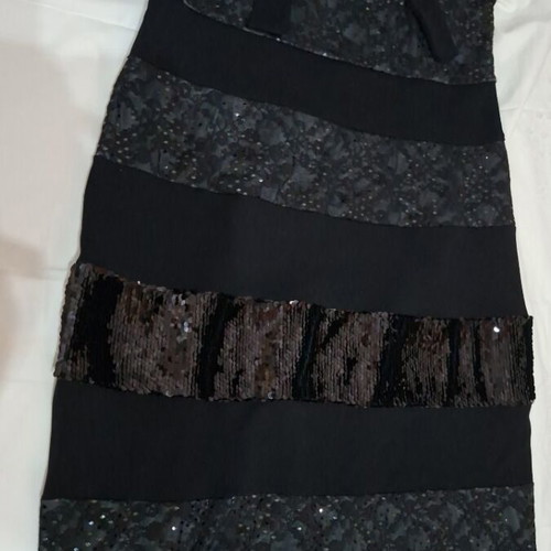 Mat Fashion evening dress with sequins and lace like new, size M-L