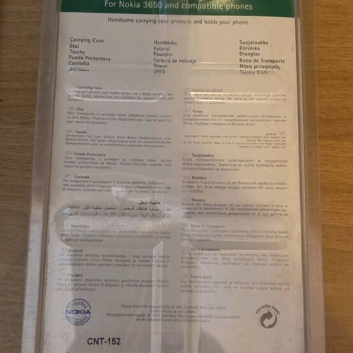Nokia 3650 leather case new rare