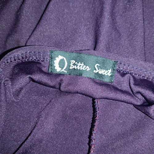 Asymmetric evening dress like new, purple, size medium
