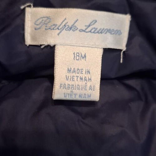 Polo Ralph Lauren baby puffer jacket 18 months, navy blue