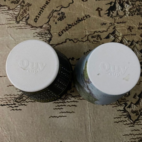 Espresso QUY cups used, set of 2, 90ml, recyclable