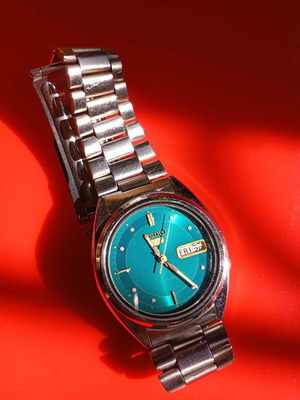 Vintage Seiko 5 πράσινο '80 μεταχειρισμένο, εξαιρετικά σπάνιο