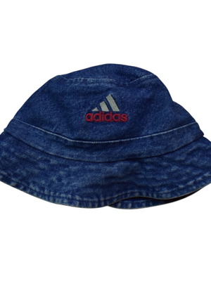 Καπέλο Adidas denim bucket vintage 90s μεταχειρισμένο, one size