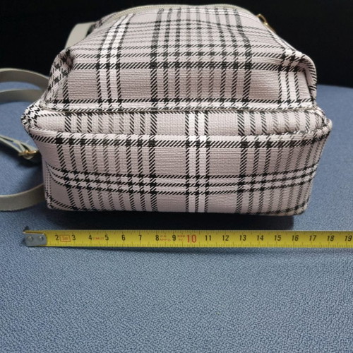Small women's crossbody bag like new, gray and black