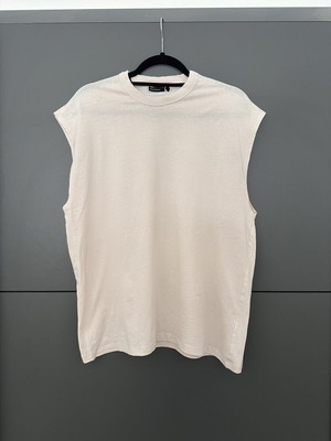 ASOS αμάνικο oversized t-shirt σαν καινούργιο, ροζ, μέγεθος S