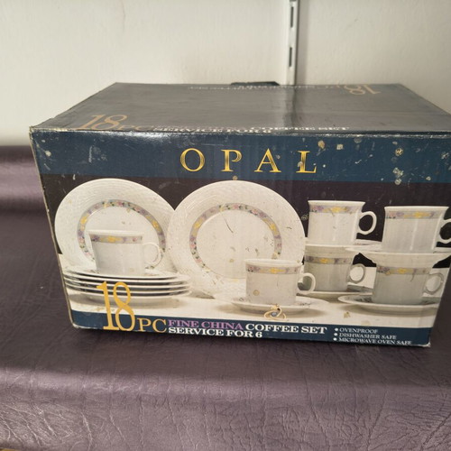 OPAL Fine China coffee set 18 pieces for 6 persons