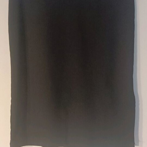 Lynne midi skirt black like new with slit and zipper