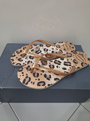 Havaianas γυναικείες παντόφλες καινούργιες, animal print, νούμερο 37-38