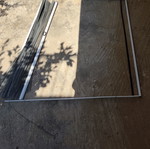 Aluminum pleated screen used, needs replacement