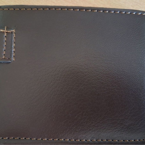 Leather men's wallet new, brown
