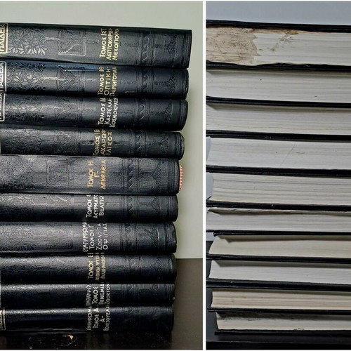 Great Greek Encyclopedia Pavlos Drandakis used, 10 volumes