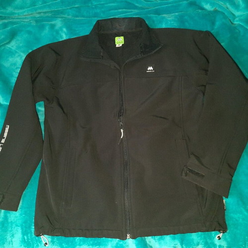 Men's softshell jacket L like new, black