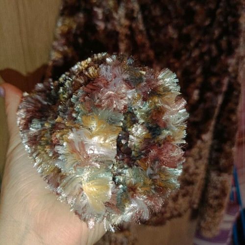 Handmade 100% fluffy multicolor blouse new