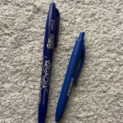 Milan small pen unused and Pilot erasable pen like new, set of 2