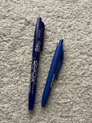 Milan small pen unused and Pilot erasable pen like new, set of 2