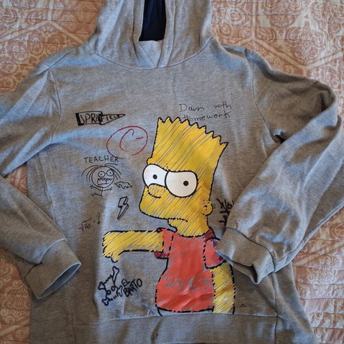 Simpsons hoodie Original Marines like new, sizes 12-13