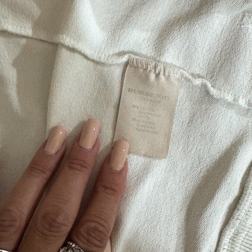Burberry jacket used, elastic vintage, white, size S