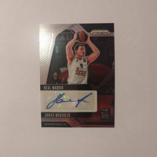Jonas Maciulis autograph Panini Prizm Euroleague 2024-2025 card like new