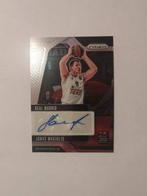 Jonas Maciulis autograph Panini Prizm Euroleague 2024-2025 card like new