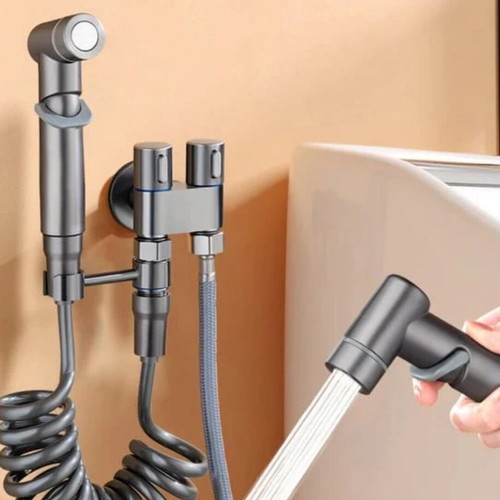 Bidet faucet new, silver nickel ABC material