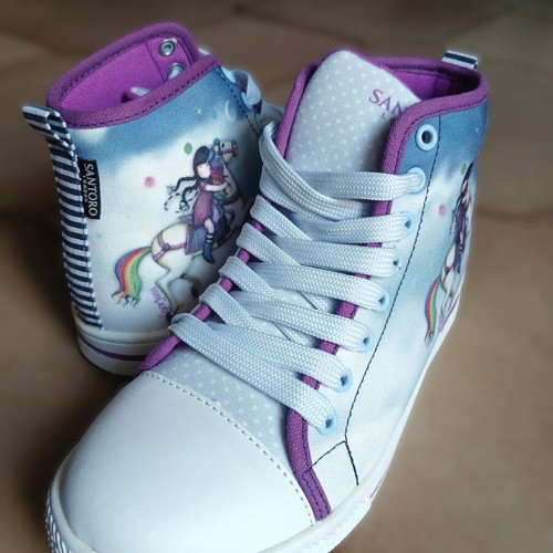 Santoro London Gorjuss High Sneakers Size 36 New